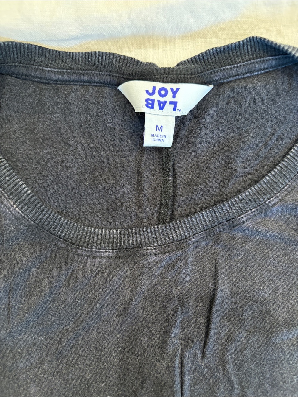 JoyLab Charcoal Gray Ribbed Tank Top - Picture 3 of 4
